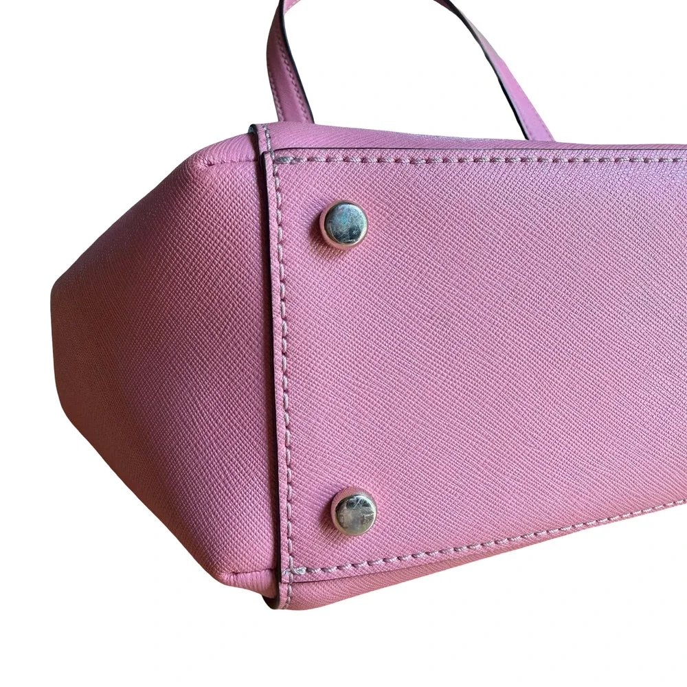 Kate Spade New York Cameron Street Satchel Pink Handbag Purse Leather Bag 11x9x4